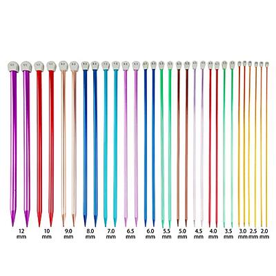 Multicolor Aluminum Knitting Needles Set Double Pointed Crochet