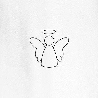 christmas angel outline