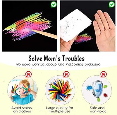 ZMLM Rainbow Scratch Mini Art Notes - 125 Magic Scratch Paper Note Cards  for Kids Toy Arts