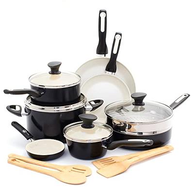 Granitestone 20 Piece Mineral And Diamond Infused Nonstick Cookware And Bakeware  Set, Black - Yahoo Shopping