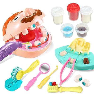 Dinosaur Playdough Tool Set for Toddlers, Kitchen Creations Playset and DIY