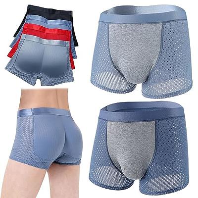 Summer Men's Mesh ice silk breathable Underwear Boxer Briefs No