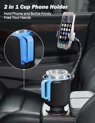 JOYTUTUS Cup Holder Phone Mount for Car, [Upgraded Longer & Thicker  Gooseneck] Cup Phone Holder for