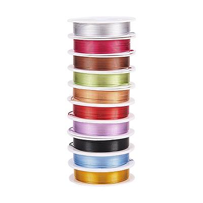 PH PandaHall 10 Colors 0.8mm Colored Aluminum Craft Wire, 160FT 20