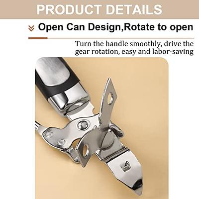 Safe Cut Can Opener, Smooth Edge Can Opener Ergonomic Handle, Manual Can  Opener, Food Grade Stainless Steel Cutting Can Opener for Kitchen 