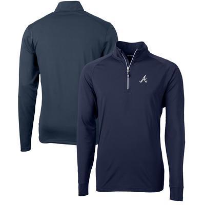 Men's Cutter & Buck Heather Navy Philadelphia Eagles Big Tall Adapt Eco Knit Quarter-Zip Pullover Top