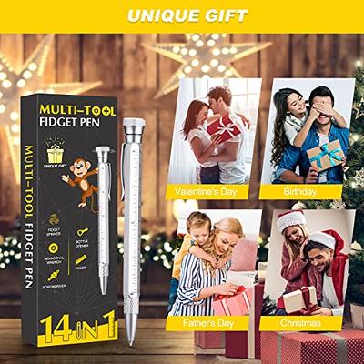  RAYMII Stocking Stuffers Christmas Gifts for Men Women,  Magnetic Floating Pen, White Elephant Gifts for Adults him dad Coworker  Boss, Space Executive Office Pen Set with Stylus for Desk Decor-Black 