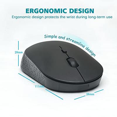 Bluetooth Wireless Mouse for Computer Mices Ergonomic Optical Mices Silent