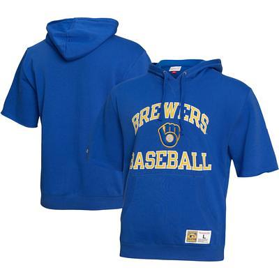 Men's Royal Milwaukee Brewers Big & Tall Jersey Short Sleeve Pullover  Hoodie T-Shirt