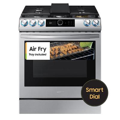 Whirlpool 30-in 5 Burners 5-cu ft Self-cleaning Air Fry Convection Oven  Freestanding Gas Range (Fingerprint Resistant Stainless Steel)