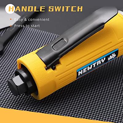 NEWTRY 2600rpm Pneumatic Metal Shear Cutter 2-Blade Pneumatic Scissor Metal Stainless Steel Sheet Metal Cutting Tools Industrial Air Cutter for Iron