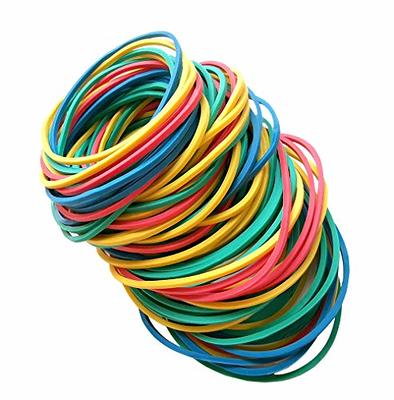 200pcs Natural Rubber Elastic Bands Heavy Duty Bands for Hair Home, Pens,  Catapults, Bills, Bank Paper, Office Supplies(38mm)