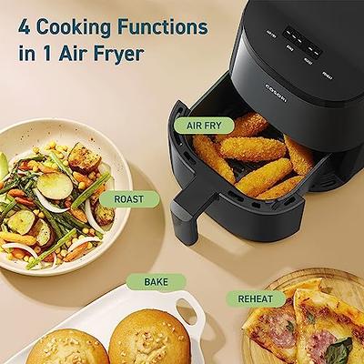 COSORI Small Air Fryer Oven 2.1 Qt, 4-in-1 Mini Airfryer, Bake, Roast,  Reheat, Space-saving & Low-noise, Nonstick and Dishwasher Safe Basket, 30  In-App Recipes, Sticker with 6 Reference Guides, White - Yahoo