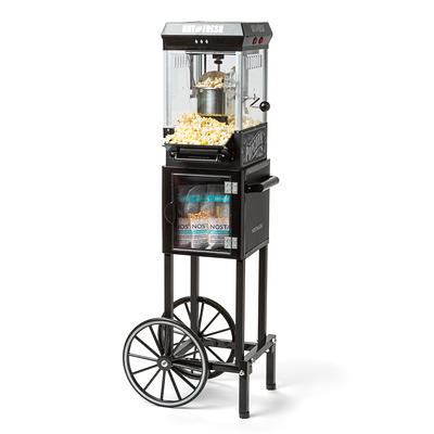 Nostalgia 10 oz Professional Popcorn and Concession Cart, 59 in Tall, Red,  CCP610 