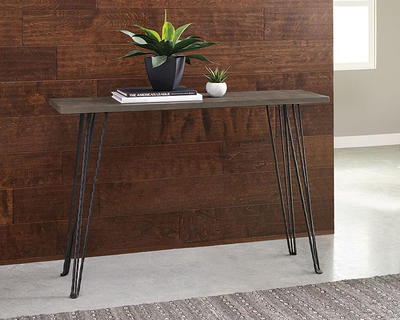 Mainstays Parsons Console Table, Black Oak