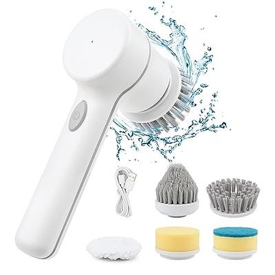 MGLSDeet Electric Spin Scrubber Rechargeable Cleaning Brush with 9  Replaceable Brush Heads, Cordless Portable Power Scrubber, Bathroom  Scrubber for