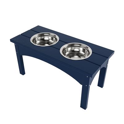 Huntley Elevated Pet Stainless Steel Double Bowl Feeder