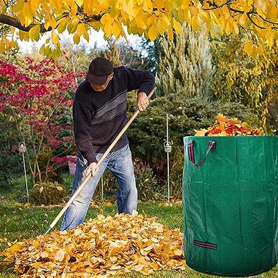 Reusable Leaf Bags, 80 Gallons Lawn Bags, Yard Waste Bags Heavy