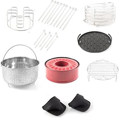 Air Fryer Accessories for Instant Pot Vortex Plus 6 in 1 6 QT Gourmia  GAF735 6 QT Air Fryer, Air Fryer Replacement Parts Tray Rack Grill Plate  Grill