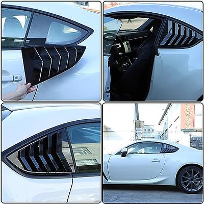 Rear Side Window Louvers Cover Trim ABS 2PCS Compatible with Subaru BRZ ZD8  2022 2023 & Toyot@ 86 GR86 2022 2023 Window Shark Gills Styling Air Outle  Vent Trim Accessories (Piano Black) - Yahoo Shopping