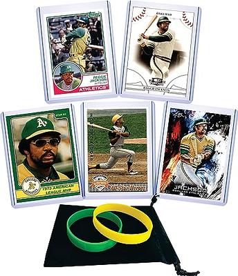 Panini Ken Griffey Jr. Baseball Cards (5) Assorted Seattle Mariners Trading Card and Wristbands Gift Bundle