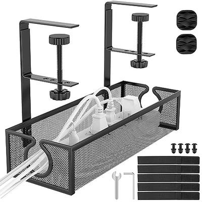 Under Desk Cable Management Tray - Cable Management Under Desk No Drill -  Wire Management Under Desk - Desk Cable Management Box for Office Home - No  Damage to Desk (Black) - Yahoo Shopping