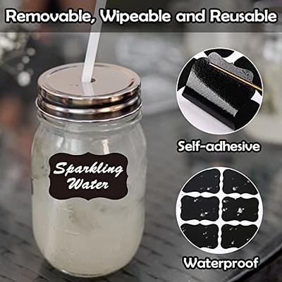 Chalkboard Labels Stickers, 120pcs Black Chalkboard Labels for Containers  with White Chalk Marker Reusable and Waterproof Chalk Labels Blackboard  Stickers for Storage Bins Container Glass Jars Cups - Yahoo Shopping