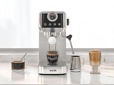 Mr. Coffee 2.5-Cup Black Drip Coffee Maker, Steam Espresso Machine,  Cappuccino and Latte 985118230M - The Home Depot