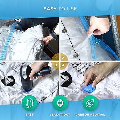 Vacuum Storage Bags 12 Pack Vacuum Sealed Bags for Clothing Vacuum Seal  Bags Space Saver Bags Compression Bags Vacuum Bags for Travel with 1  Electric