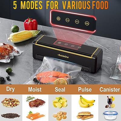 Automatic Food Sealer Vacuum Sealer Machine Built-In Cutter