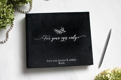 Slip in Photo Album for 300 4x6 Photos, Personalised Velvet Photo