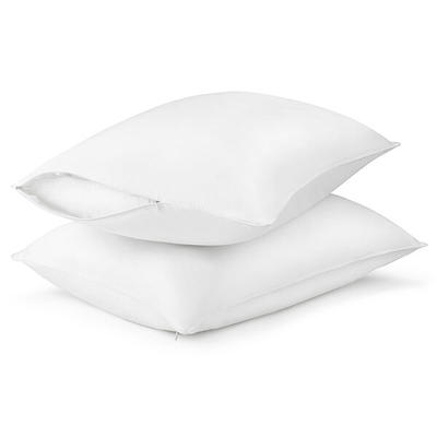 Pacific Coast Feather Hotel Tria Organic Cotton Cover All Down Pillow, White, Standard/Queen