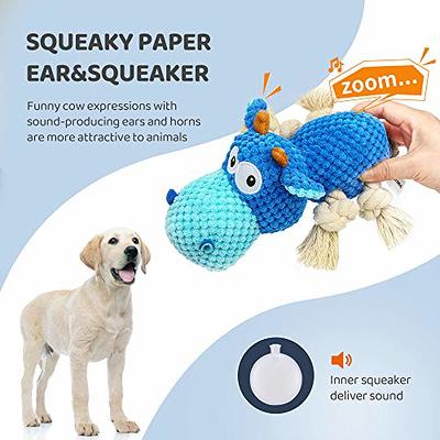 Pleaseedo Dog Squeaky Toys for Large Dogs, Dog Toys for Small Dogs,  Indistructable Plush Dog Toys for Aggressive Chewers Large Breed, Durable  Plush