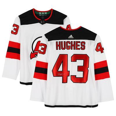 Men's Adidas Jack Hughes White New Jersey Devils Reverse Retro 2.0 Authentic Player