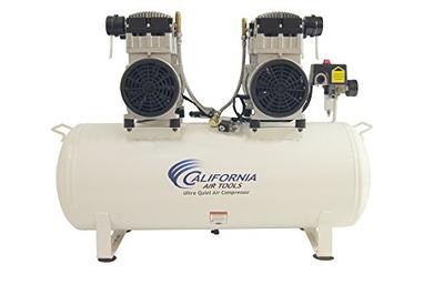 California Air Tools Ultra Quiet Oil-Free 60 Gallon Steel Tank Air  Compressor with Air Dryer Cartridge and Automatic Drain Valve - 4 hp, 220V  - Yahoo Shopping