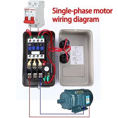 Magnetic Electric Motor Starter Control Single Phase Magnetic