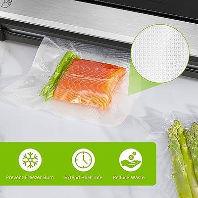 Syntus Vacuum Sealer Bags for Food, 200 Count Quart 8 x 12 Commercial Grade Precut Bag, Food VAC Bags for Storage, Meal Prep or Sous Vide