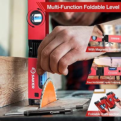 Saker Multi-Function Foldable Level and Deep Hole Pencil Set