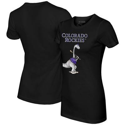 Colorado Rockies Tiny Turnip Women's Bubbles 3/4-Sleeve Raglan