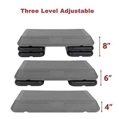  SPORFIT Aerobic Step Platform for Exercise w/Risers, Workout  Step Height Adjustable 5-7-9, Fitness Step 450lbs Capacity, Non-slip Exercise  Step Deck for Home/Gym : Sports & Outdoors