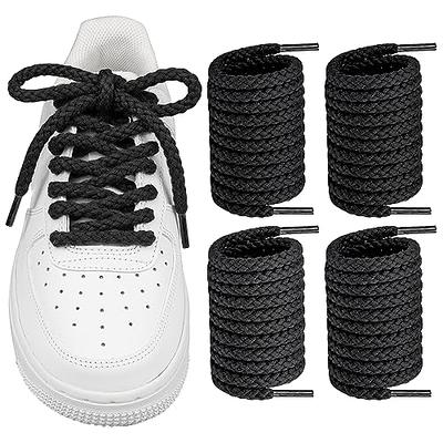 Premium Air Force 1 Flat Cotton Shoe Laces Replacement + AF1 Metal Tag  Dubrae (White,54,Silver) - Yahoo Shopping