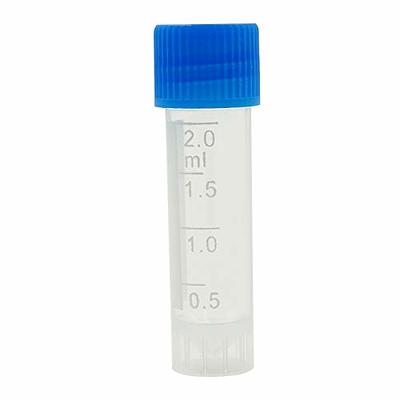 Cadbibe 80ml Glass Clear Test Tubes with Screw Caps and Plastic