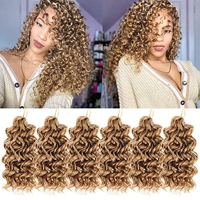 20 Inch Women's Curly Crochet Braids Bohemian Style, Crochet Braiding Hair  Weave, Deep Wave, Synthetic Hair Extension, For Beach Wavy Hairstyles,  Gradual Brown