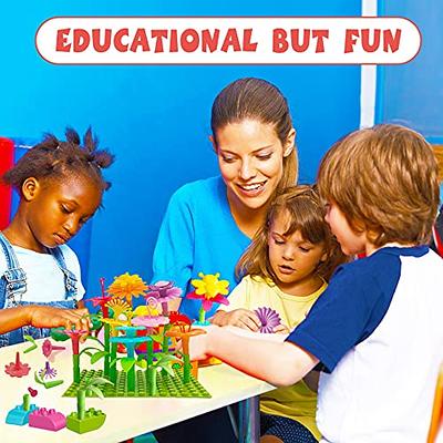 IQKidz 3-6 Years Old Toddler Toys - Flower Garden Building Toy and