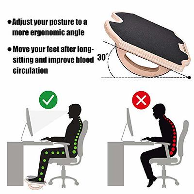 PACEARTH Foot Rest Under Desk, Larger Size Office Desk Footrest,Rocking  Foot Nursing Stool,Rocker Balance Board,Ergonomic Design for Posture  Support, Office and Home Use(17x13x4 inch) - Yahoo Shopping