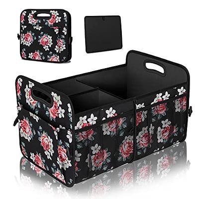 Femuar Car Trunk Organizer,Car Storage Organizer with 72L Large Capacity  Waterproof Collapsible and 11 Pockets,Trunk Organizer for Car  Suv/Jeep/Sedan, Large Size, Flower - Yahoo Shopping