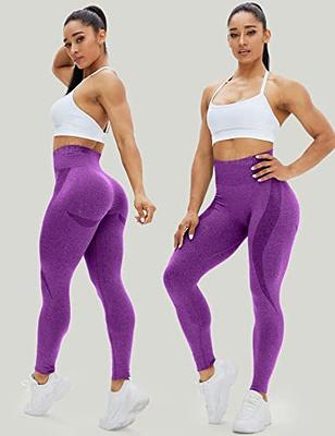 Higorun HIGORUN Women Seamless Leggings Smile Contour High Waist Workout  Gym Yoga Pants Light Brown L
