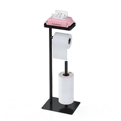 Toilet Paper Holder with Shelf Bathroom Toilet Paper Holder with Storage -  Yahoo Shopping