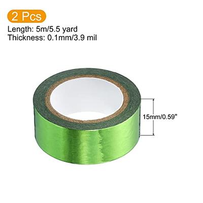 PATIKIL 15mm x 5m Metallic Washi Tape, 2 Roll Mirror Masking Foil