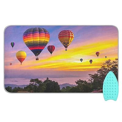 YETTASBIN Hot Air Balloon Ironing Mat with Silicone Iron Rest Pad, Portable  Travel Ironing Blanket Heat Resistant Ironing Board Cover for Washer Dryer  Table Top, 47.2 x 27.6 Inch - Yahoo Shopping